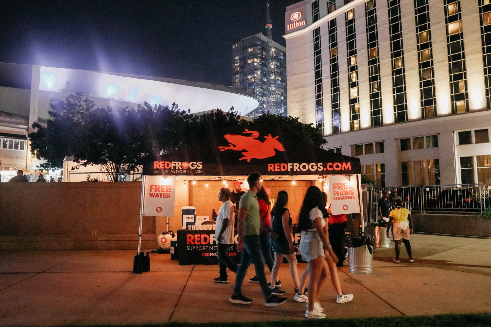 Red Frogs marquee tent