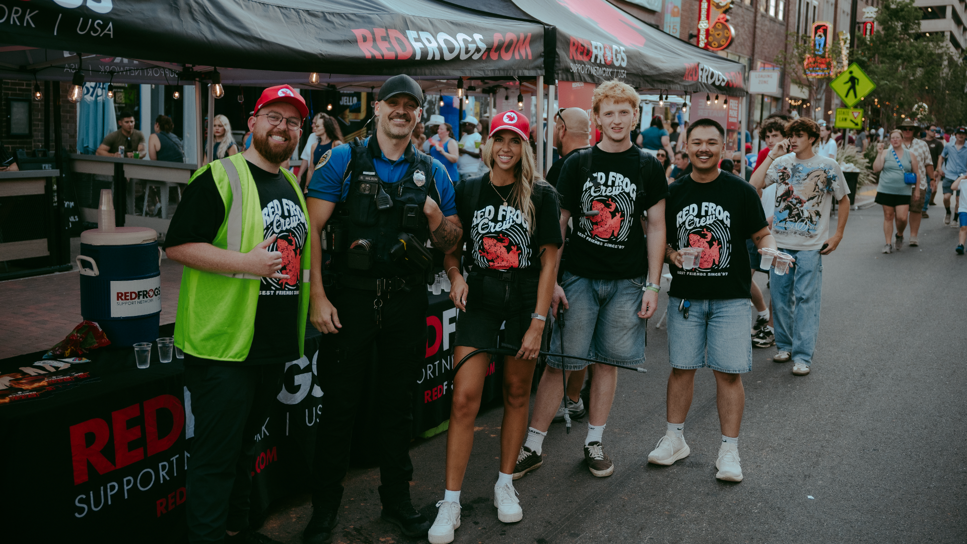 Red Frogs team t-shirts